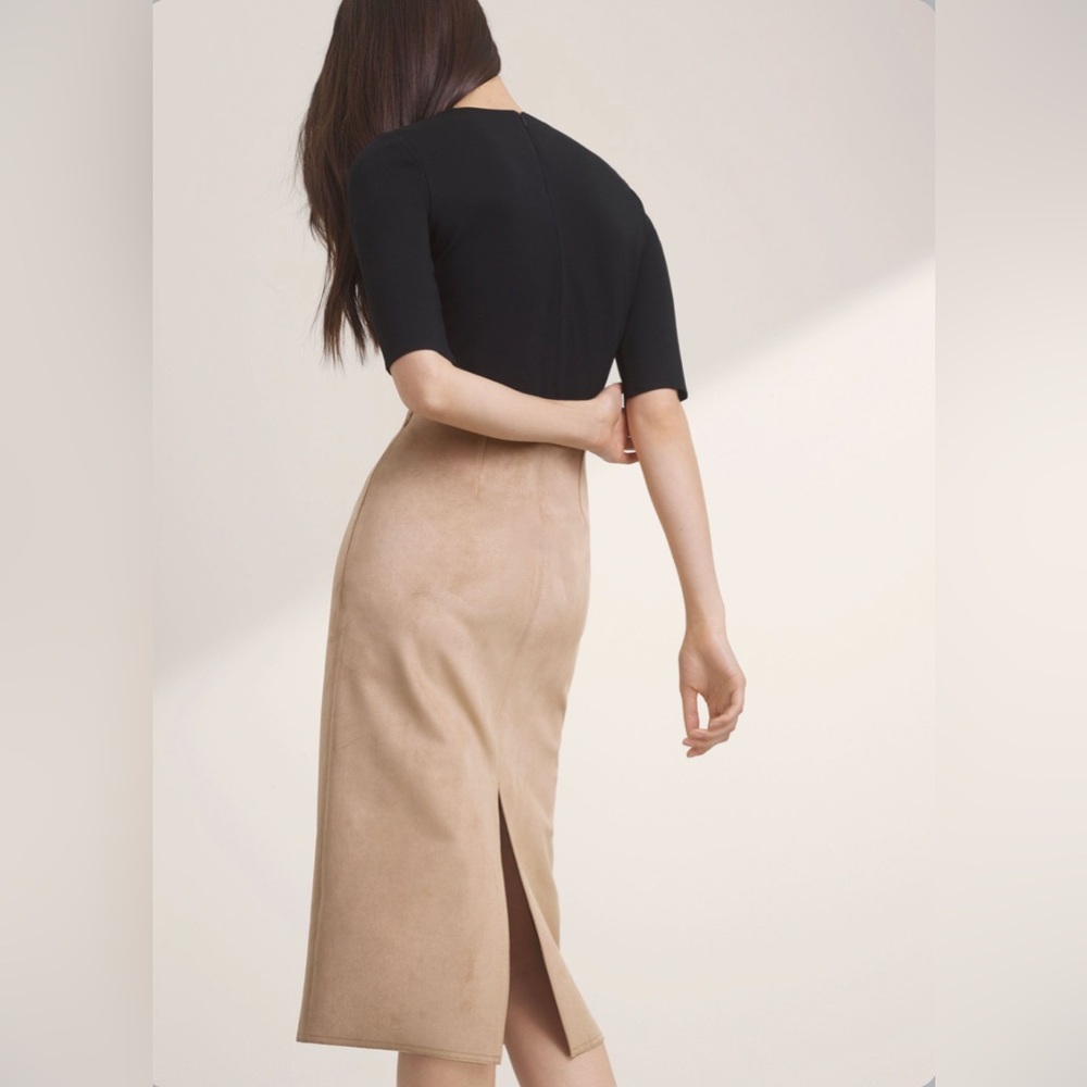 ARITZIA (Babaton) Suede Midi Pencil Skirt